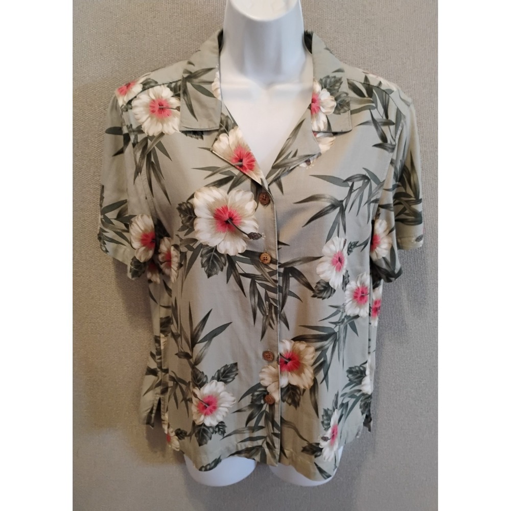 La Cabana Aloha Print Hawaiian Shirt Size Medium